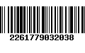 Código de Barras 2261779032038