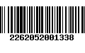 Código de Barras 2262052001338