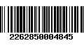 Código de Barras 2262850004845