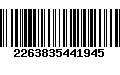 Código de Barras 2263835441945