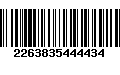 Código de Barras 2263835444434