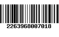 Código de Barras 2263968007018