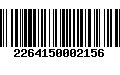 Código de Barras 2264150002156