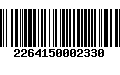 Código de Barras 2264150002330