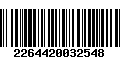 Código de Barras 2264420032548