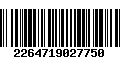 Código de Barras 2264719027750