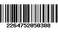 Código de Barras 2264752050388