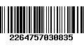 Código de Barras 2264757030835