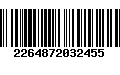 Código de Barras 2264872032455