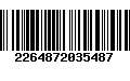 Código de Barras 2264872035487