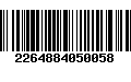 Código de Barras 2264884050058