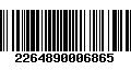 Código de Barras 2264890006865