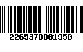 Código de Barras 2265370001950