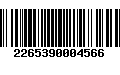 Código de Barras 2265390004566