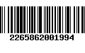 Código de Barras 2265862001994