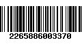 Código de Barras 2265886003370