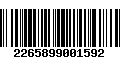 Código de Barras 2265899001592