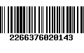 Código de Barras 2266376020143