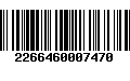 Código de Barras 2266460007470