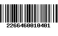 Código de Barras 2266460010401