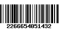 Código de Barras 2266654051432