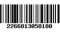 Código de Barras 2266813058180