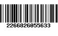 Código de Barras 2266826055633