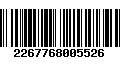 Código de Barras 2267768005526