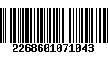 Código de Barras 2268601071043