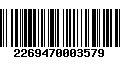 Código de Barras 2269470003579