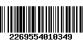 Código de Barras 2269554010349