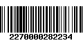 Código de Barras 2270000282234