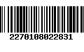 Código de Barras 2270108022831