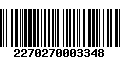 Código de Barras 2270270003348