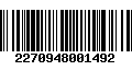 Código de Barras 2270948001492