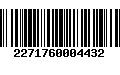 Código de Barras 2271760004432