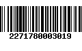 Código de Barras 2271780003019