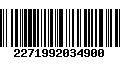 Código de Barras 2271992034900