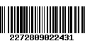 Código de Barras 2272809022431