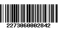 Código de Barras 2273060002842