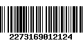 Código de Barras 2273169012124