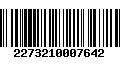 Código de Barras 2273210007642