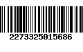 Código de Barras 2273325015686