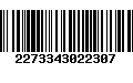 Código de Barras 2273343022307