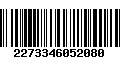 Código de Barras 2273346052080