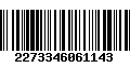 Código de Barras 2273346061143