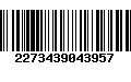 Código de Barras 2273439043957