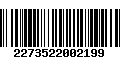 Código de Barras 2273522002199