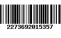 Código de Barras 2273692015357