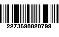 Código de Barras 2273698020799